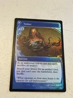 mtg foil Future Sight sorcery, Tinker, Mystery Booster 2, unplayed - Image 1