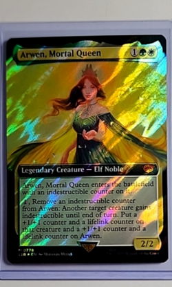 2023 MTG Magic The Gathering LOTR Ext Art Surge Foil #778 Arwen Mortal Queen - Image 1