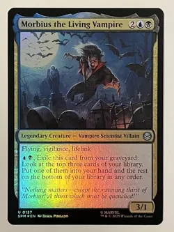 Morbius the Living Vampire Marvel's Spider-Man Foil MTG NM - Image 1