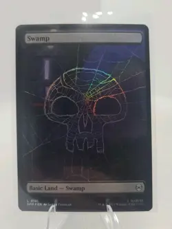 MTG Swamp #0191 Spider-Man Full Art Foil Land NM - Image 1