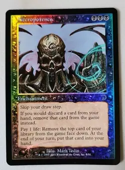 Necropotence Deckmasters Garfield vs Finkel Foil LP Lightly Played MTG - Image 1