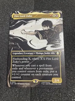 Fire Lord Zuko Borderless Regular 0315 MTG Avatar: TLA NM Non Foil - Image 1