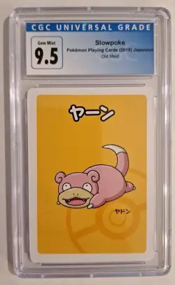 SLOWPOKE CGC 10 GEM MINT (Blue Label 9.5) 2019 POKEMON OLD MAID - Image 1