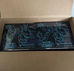 Pokemon TCG Phantasmal Flames Pokemon Center ETB Elite Trainer Box x2 - Image 1