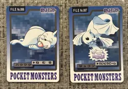 Dewgong & Seel Carddass bandai 1997 Vintage Pokemon Pocket Monsters tcg file - Image 1