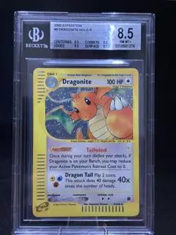 2002 POKEMON EXPEDITION HOLO RARE #9/165 DRAGONITE BGS 8.5 Mint - Image 1