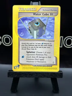 Trainer Water Cube 01 140/147 Aquapolis Uncommon 2002 Pokemon TCG NM - Image 2