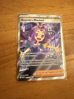 Acerola's Mischief 165/132 Ultra Rare Mega Evolutions English Pokemon TCG NM - Image 1