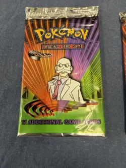3 Factory Sealed WOTC Pokemon Gym Challenge Booster Packs Erika Giovanni Blaine 742818062244 - Image 2