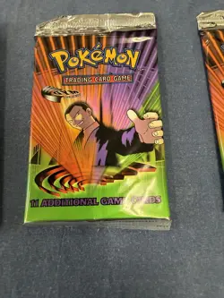 3 Factory Sealed WOTC Pokemon Gym Challenge Booster Packs Erika Giovanni Blaine 742818062244 - Image 3