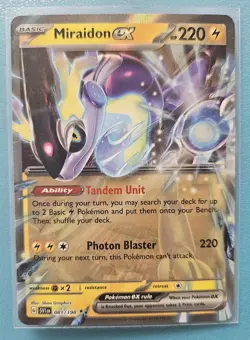 Miraidon ex SVP028 Black Star Promos Paldea Legends Holo Pokemon TCG 2023 NM - Image 1