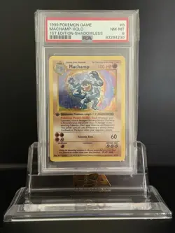 Pokemon TCG Machamp Base Set 8/102 Holo 1st Edition Shadowless Holo - Image 1