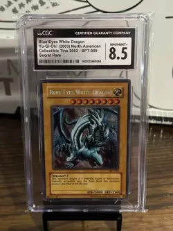 Yu-Gi-Oh! TCG North American Collector Tins 2003 Blue Eyes White Dragon CGC 8.5 - Image 1