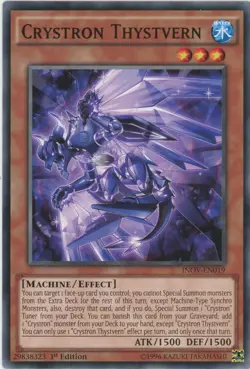 Yugioh Crystron Thystvern INOV-EN019 Common 1st Edition NM x3 Play Set - Image 1
