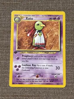 Xatu 52/111 Neo Genesis 1st Edition Pokemon Card LP Lightly Played Uncommon - Image 2