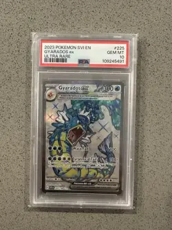 Gyarados EX 225 PSA 10 Pokemon Card Gem Mint Full Art Ultra Rare - Image 1
