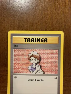 Bill 91/102 Base Set Unlimited 91/102 Trainer Pokemon Card WOTC 1999 - Image 5
