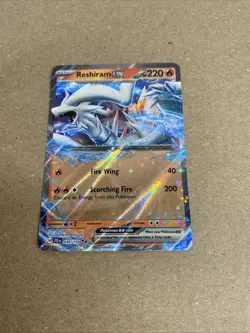 Pokemon TCG Journey Together Reshiram EX Card 030/159 Holo Stamped NM - Image 2