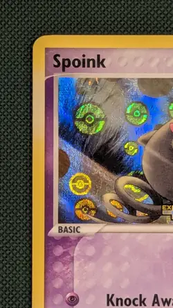 Spoink 65/106 Reverse Holo Emerald Stamped Pokemon Card - Image 2