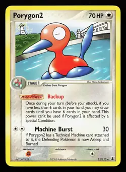 Porygon2 25/113 Rare EX Delta Species Pokemon Card - Image 1