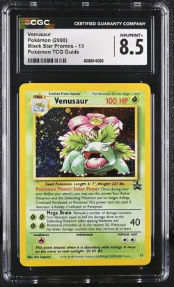CGC 8.5 Venusaur 2000 Black Star Promos 13 Holo Pokemon Card - Image 1