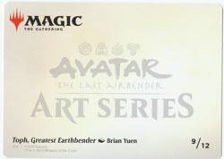 Toph, Greatest Earthbender Art Card [Avatar: The Last Airbender] MTG - Image 2
