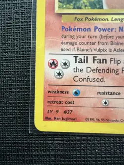 Pokemon TCG Blaine's Vulpix Gym Heroes Card 65/132 Unlimited Common MP - Image 5