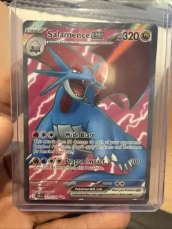 Pokemon TCG Salamence EX Full Art Holo Ultra Rare Card 177/159 Journey Together - Image 1