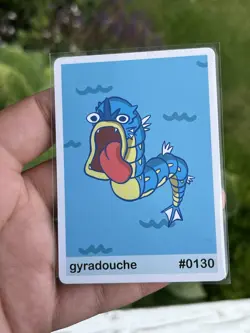 Pokemon Pookiemoot Card Gyradouche #0130 Parody Gyarados Fan Art - Image 1
