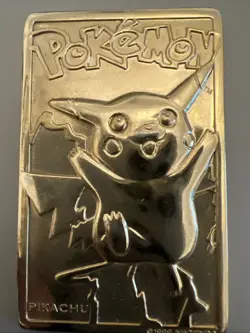 1999 Pokemon Burger King Pikachu 24K Gold Plated Limited Edition Card - Image 1