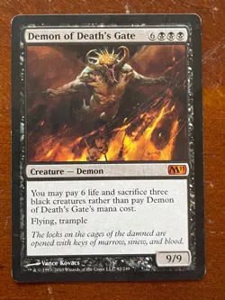 MTG Magic the Gathering Demon of Death's Gate M11 L/MP - Image 1
