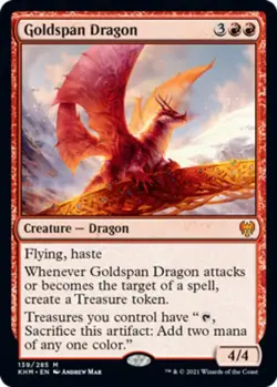 1x Goldspan Dragon - Foil Light Play MTG Magic - Kid Icarus - - Image 1