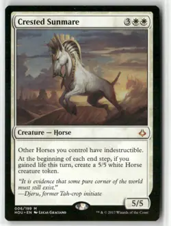 Magic the gathering Crested Sunmare Hour of Devastation #6 - Image 1