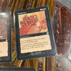 1999 MTG Black X5 Lot Yawgmoth's Bargain, Carnival Of Souls, Conspiracy Magic - Image 4