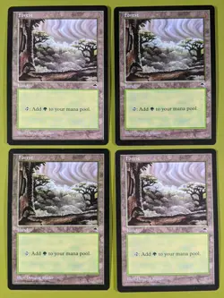 Forest (Cloudy) x4 Tempest 4x Magic the Gathering MTG - Image 1