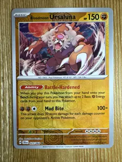 Ursaluna 025/064 Shrouded Fable Pokemon TCG Reverse Holo NM - Image 1