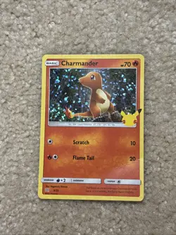 Pokemon 2021 McDonald's Charmander Holo Card TCG 9/25 Promo - Image 1