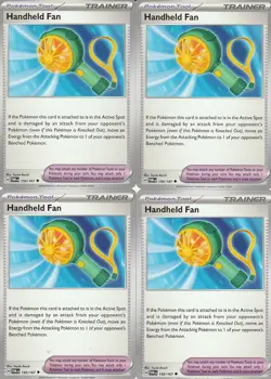 Pokemon TCG Twilight Masquerade NM x4 Handheld Fan 150/167 Playset - Image 1
