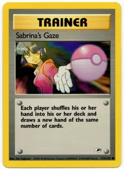 Pokemon - Gym Heroes Sabrina's Gaze 125/132 LP - Image 1