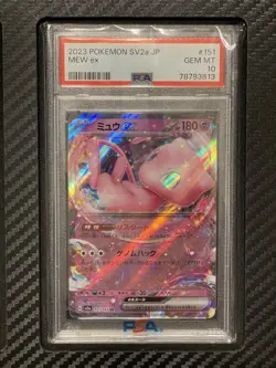 2023 PSA 10 Mew ex 151/165 Double Rare Japanese Pokemon SV2a 151 - Image 1