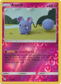 Lightly Played Azurill - 146/236 - Common - Reverse Holo Pokemon Cosmic Eclipse - Image 1