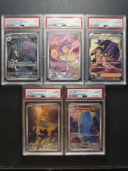 5 PSA Graded Pokemon Slab Lot! MODERN Full Art Illustration RARE HOLO V - Image 1