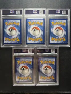 5 PSA Graded Pokemon Slab Lot! MODERN Full Art Illustration RARE HOLO V - Image 2