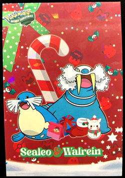Sealeo & Walrein Ice Holo Pokemon 2024 Card Database Merry Christmas - Image 1