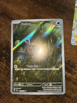 Pokemon TCG Feebas 198/191 IR Illustration Rare Surging Sparks SV8 NM Condition - Image 1