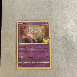 Mew Holo Rare 011/025 2021 Pokemon Celebrations 25th Anniversary - Image 1