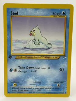 Pokemon TCG Misty's Seel 88/132 1st Edition Gym Heroes WOTC NM - Image 1
