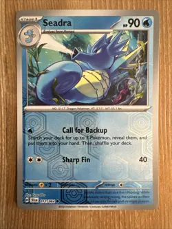 Pokemon TCG Seadra 011/064 Shrouded Fable Reverse HOLO NM - Image 1