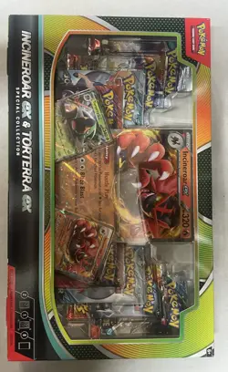 Pokemon TCG Incineroar ex and Torterra ex Special Collection Box (5 PACK) SEALED - Image 2