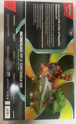 Pokemon TCG Incineroar ex and Torterra ex Special Collection Box (5 PACK) SEALED - Image 3